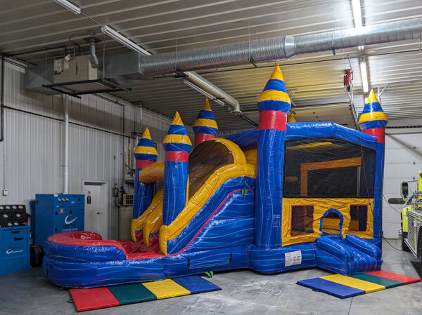 Combo Bounce & Slide House Blue & Yellow Main for Kids